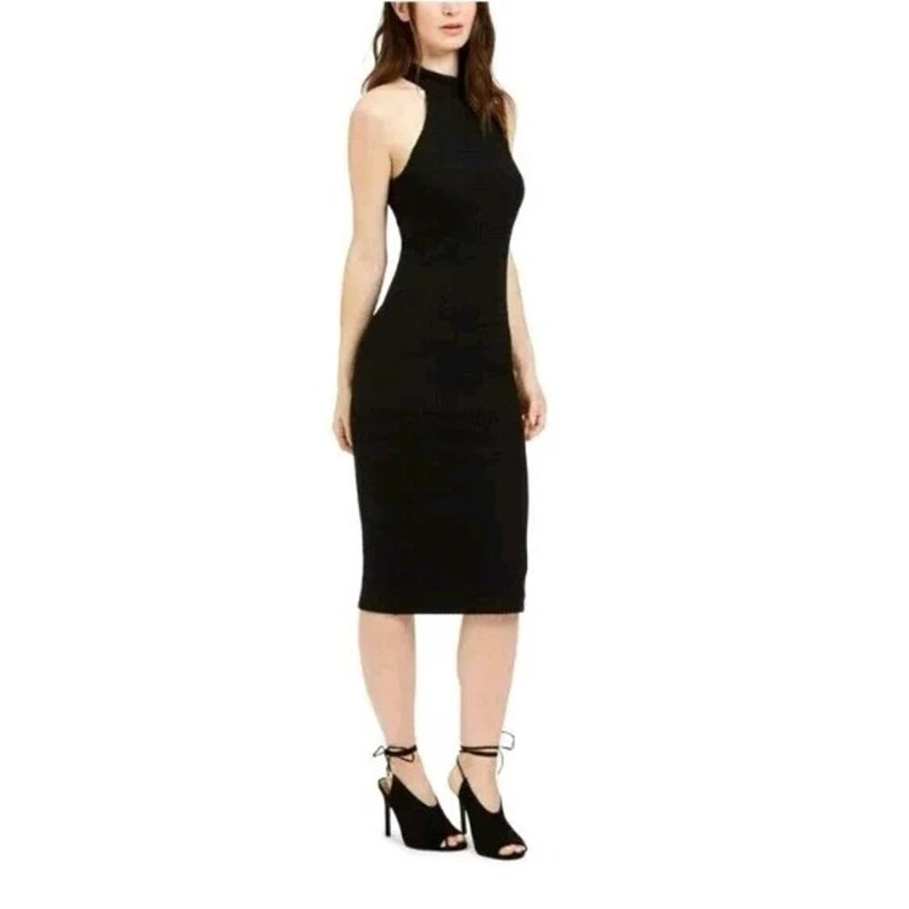 TRINA TURK Textured  Sleeveless Bodycon Evening Black Dress Size 4 NWT